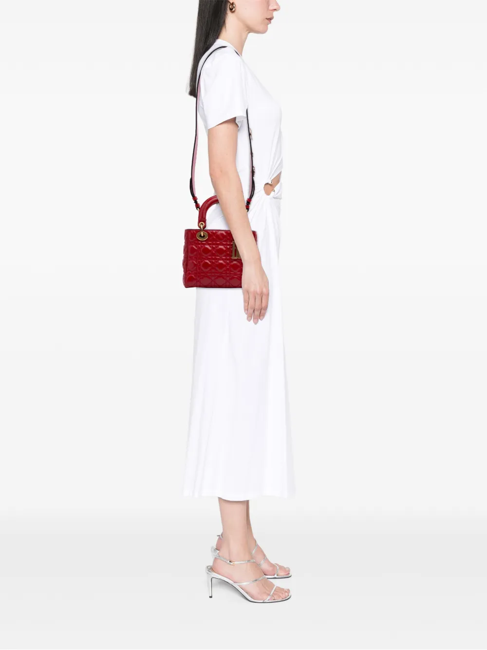 Christian Dior Pre-Owned 2018 Small Calfskin Cannage My ABCDior Lady Dior satchel | Pre-Owned | Image 2