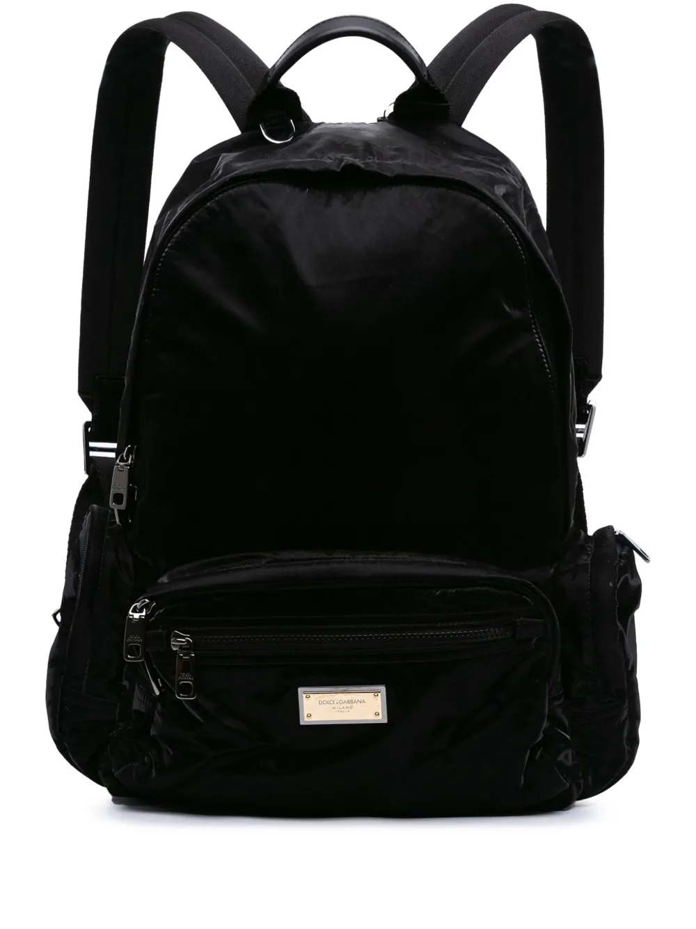 Dolce & Gabbana Pre-Owned 2000-2024 Logo Nylon Plaque backpack | Black | Image 1