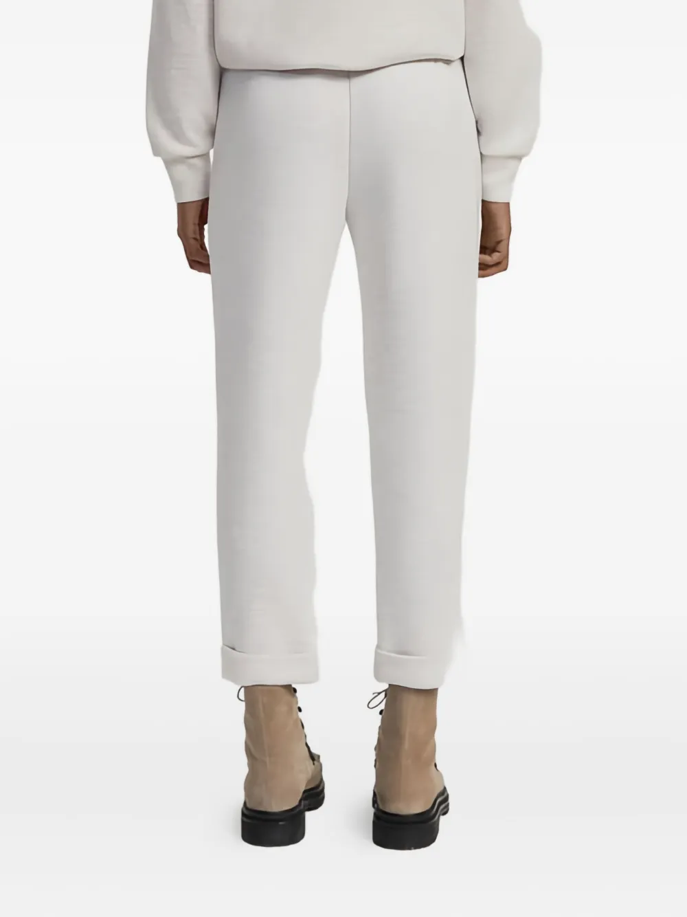 Varley Rolled-cuff Trousers In Neutral