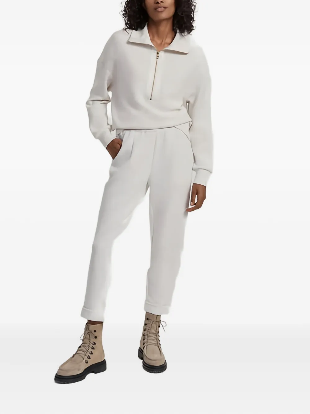 Varley rolled-cuff trousers - Beige