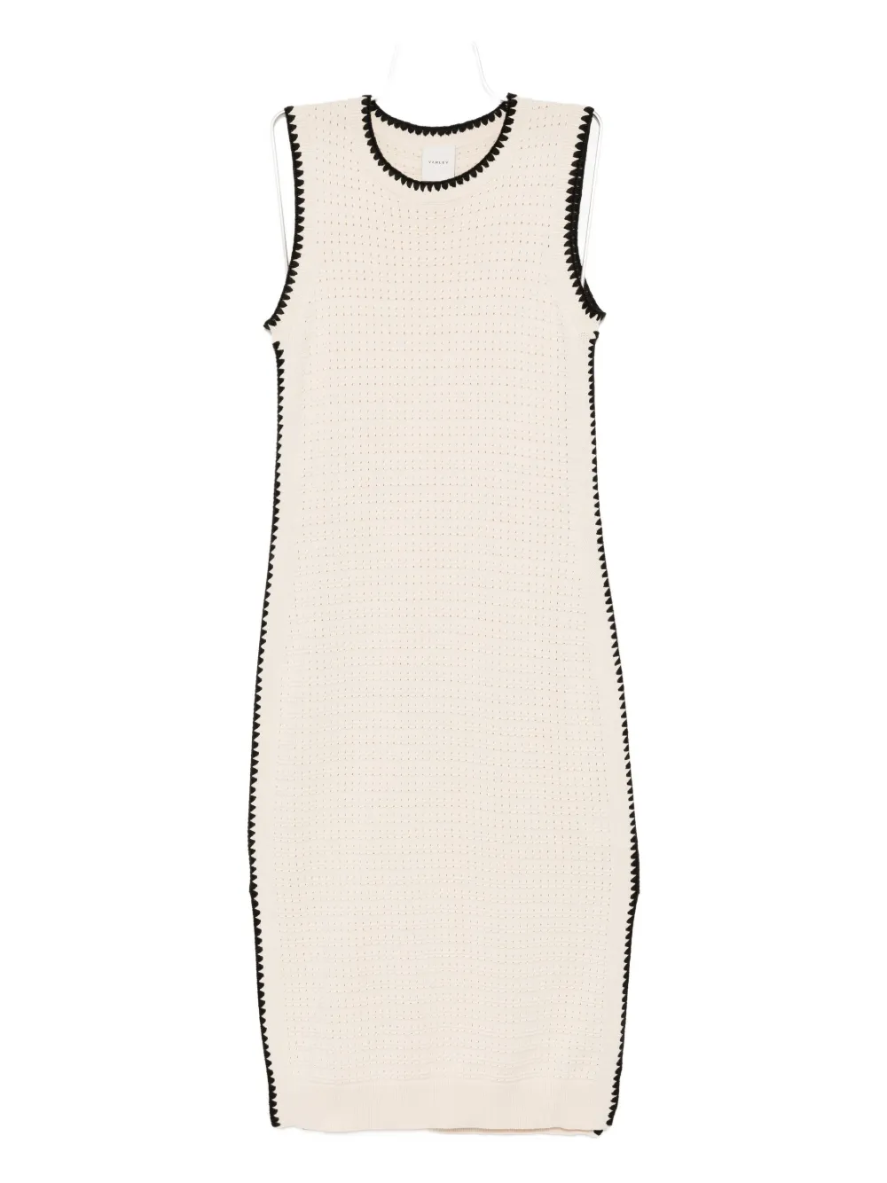 Varley Dwight Tank Midi Dress In Neutral