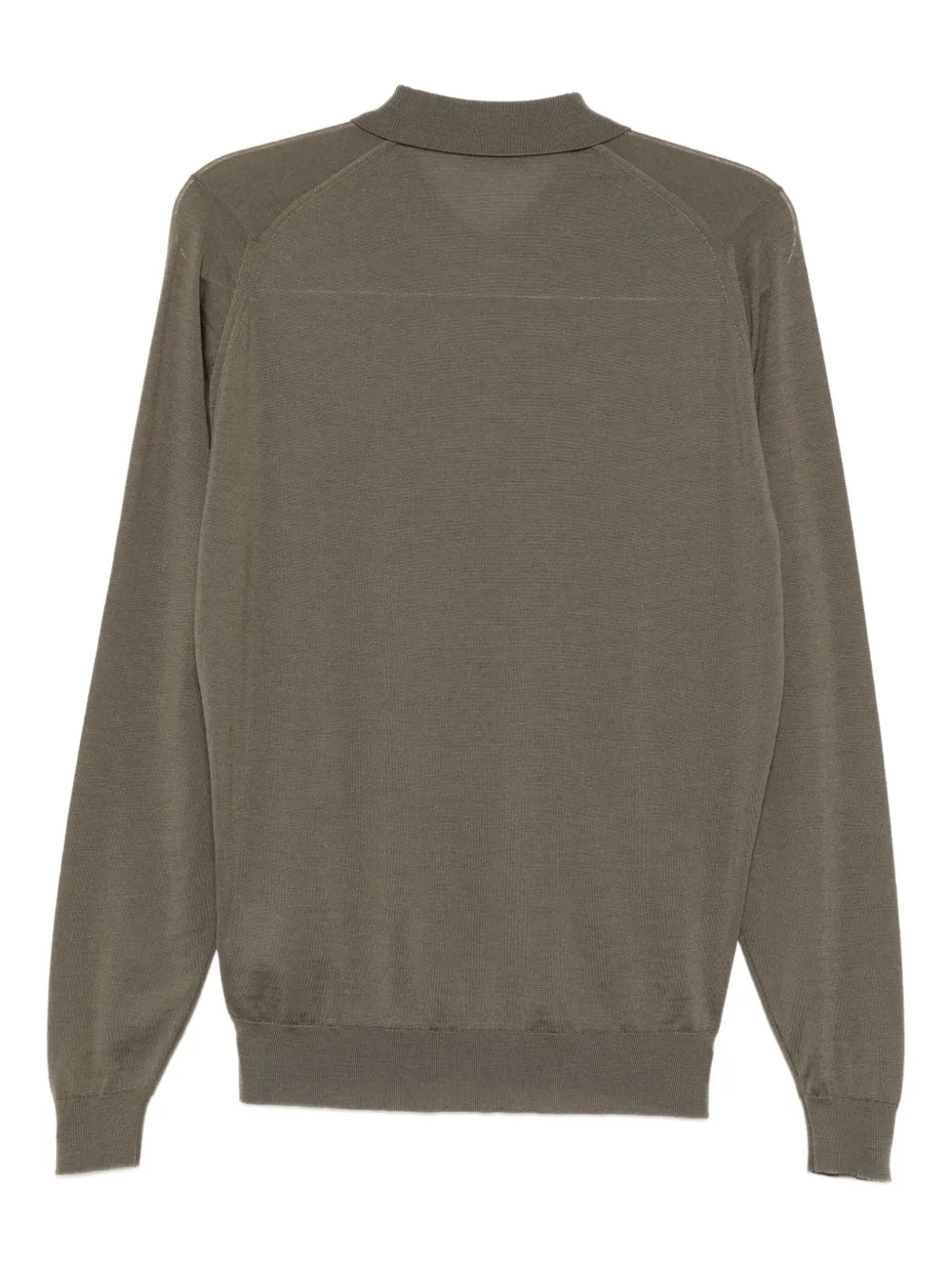 John Smedley Smed gebreid poloshirt - Groen