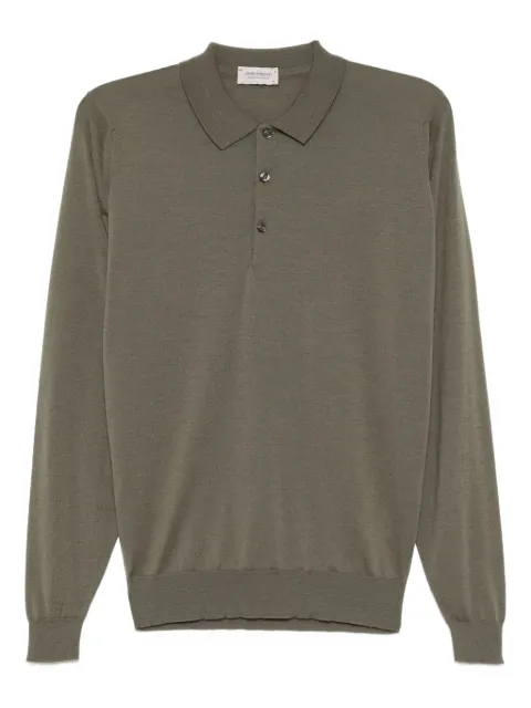John Smedley playera tipo polo tejida