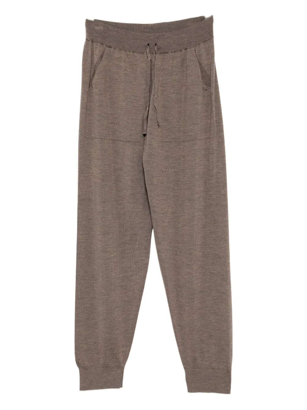 John Smedley Henning broek van merinowol Bruin