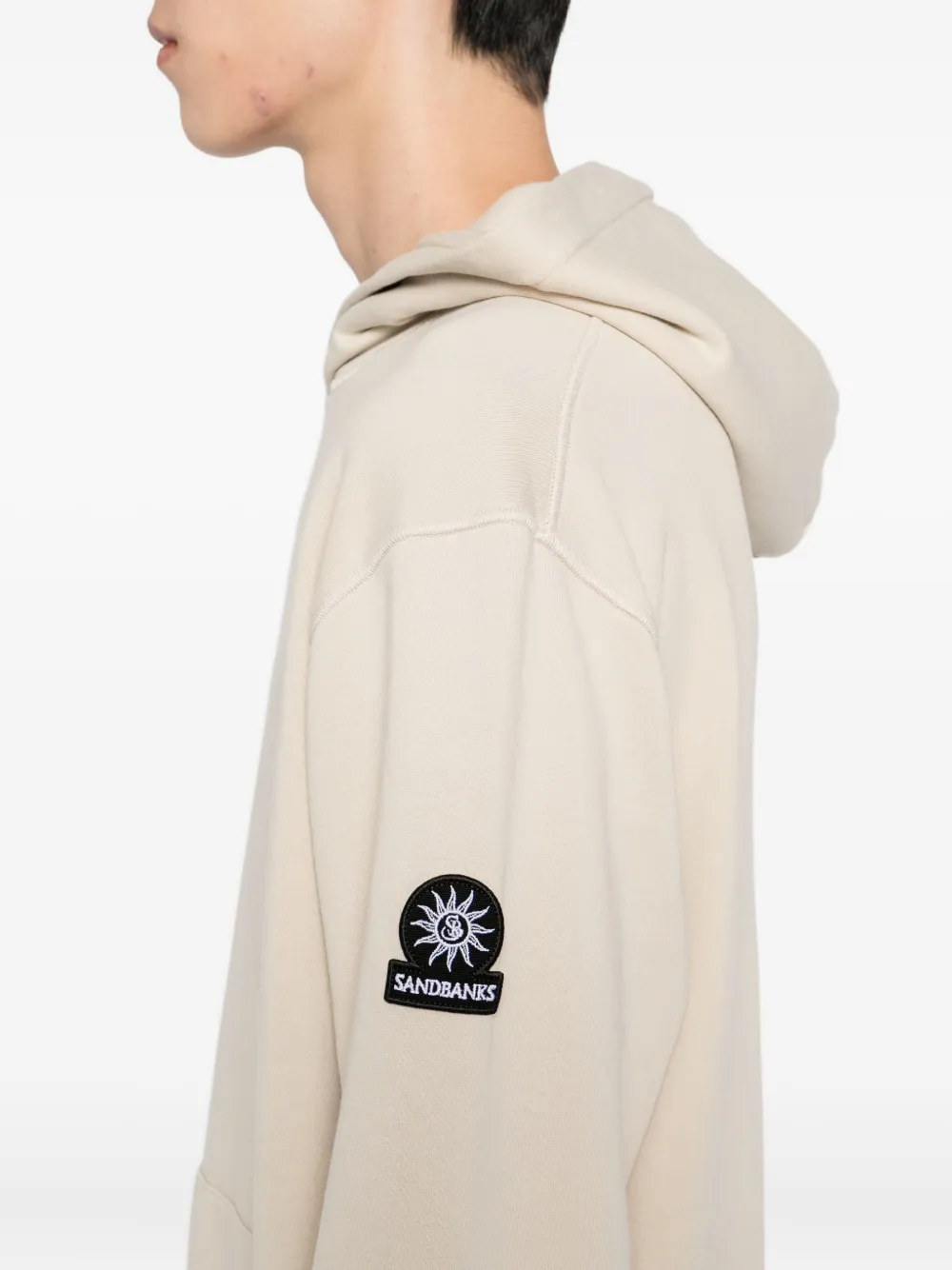 SANDBANKS Hoodie met logo Beige