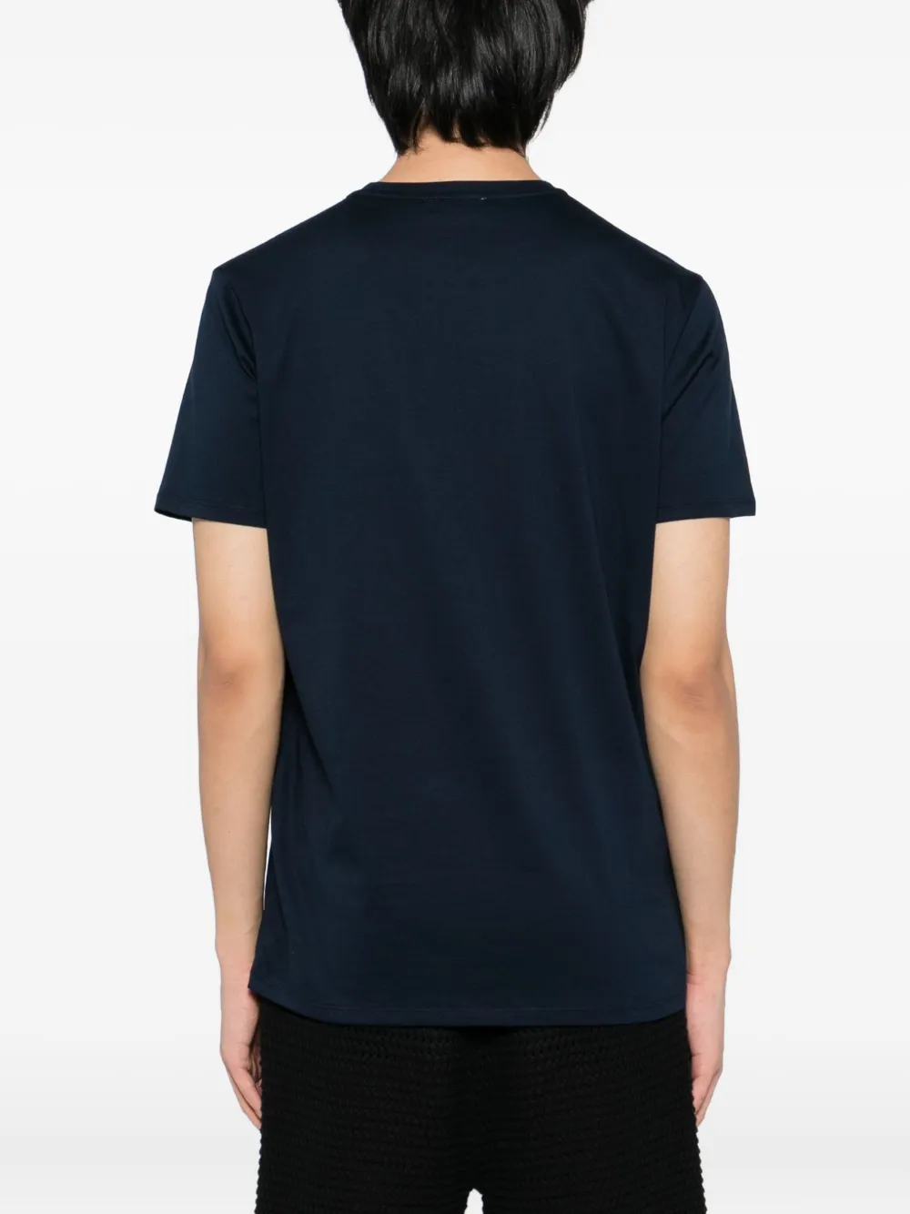SANDBANKS T-shirt met logo-badge Blauw