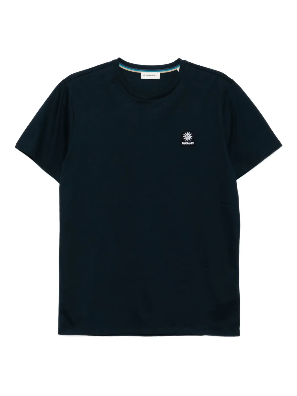 SANDBANKS logo-badge T-Shirt | Blue | Image 1
