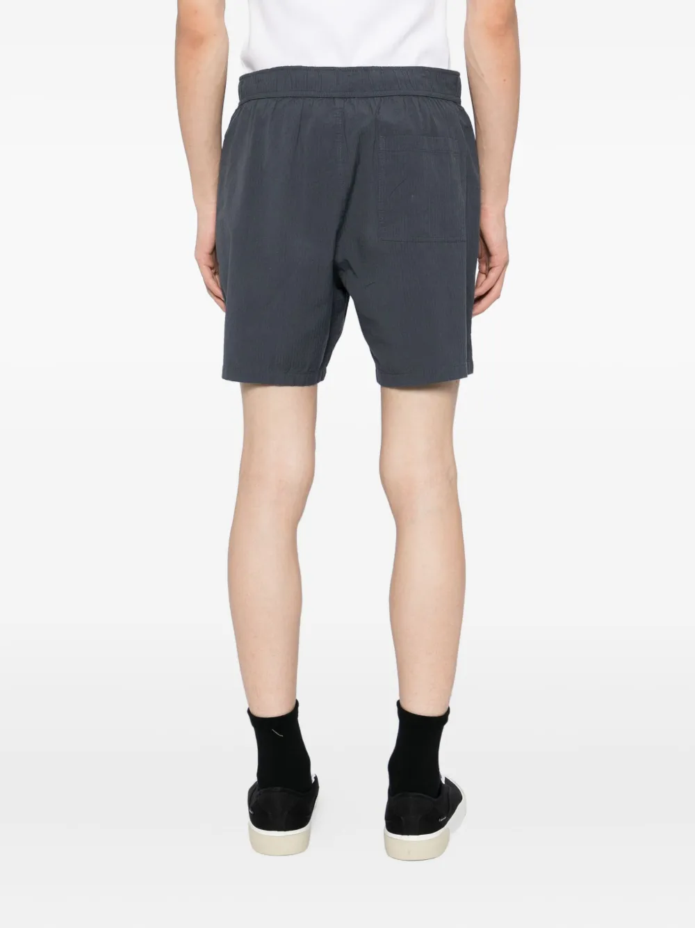 PAIGE elastic-waistband shorts Blauw