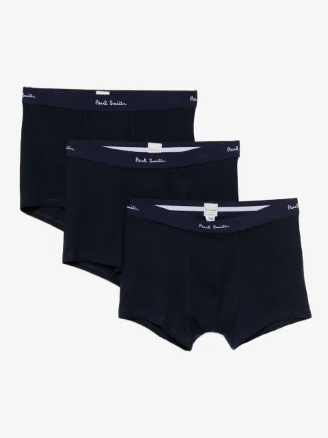 Paul Smith pack de tres bóxeres de algodón con logo