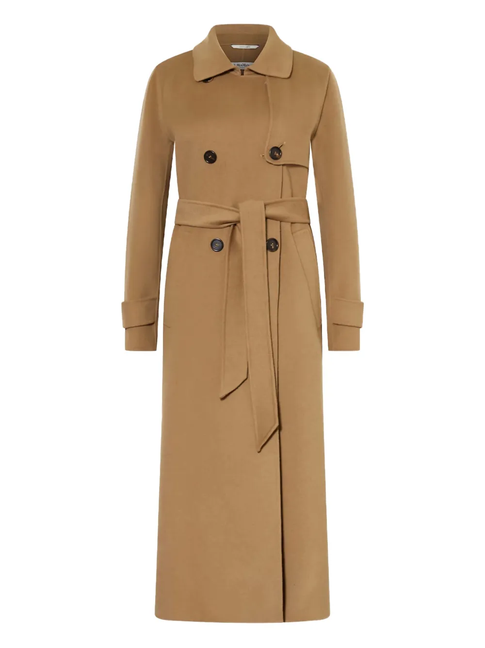 'S Max Mara belted double-breasted coat Bruin