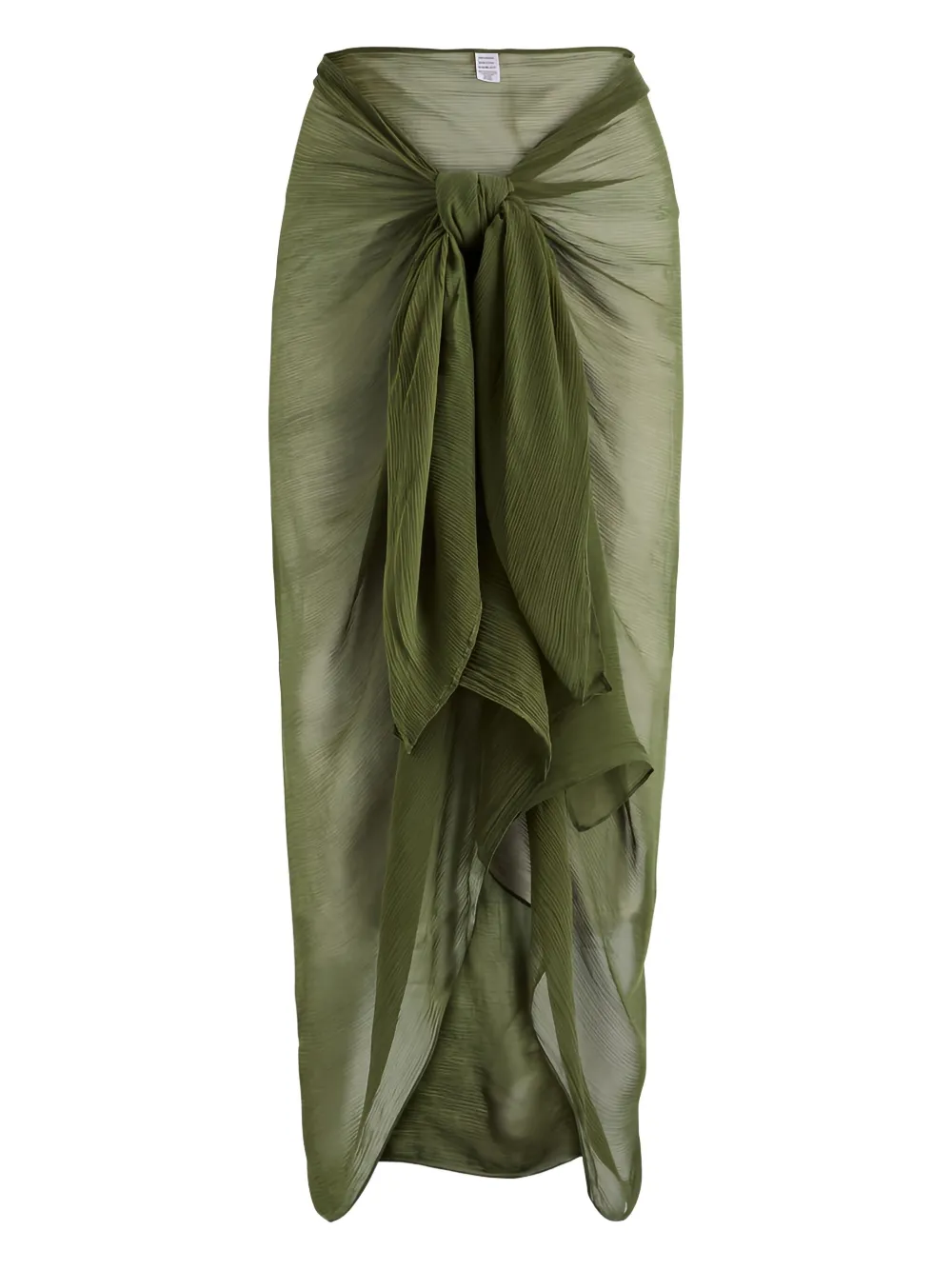 Away That Day Knotted Drape Sarong In Green