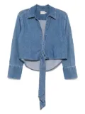 alice + olivia Hannon Chambray top - Blue