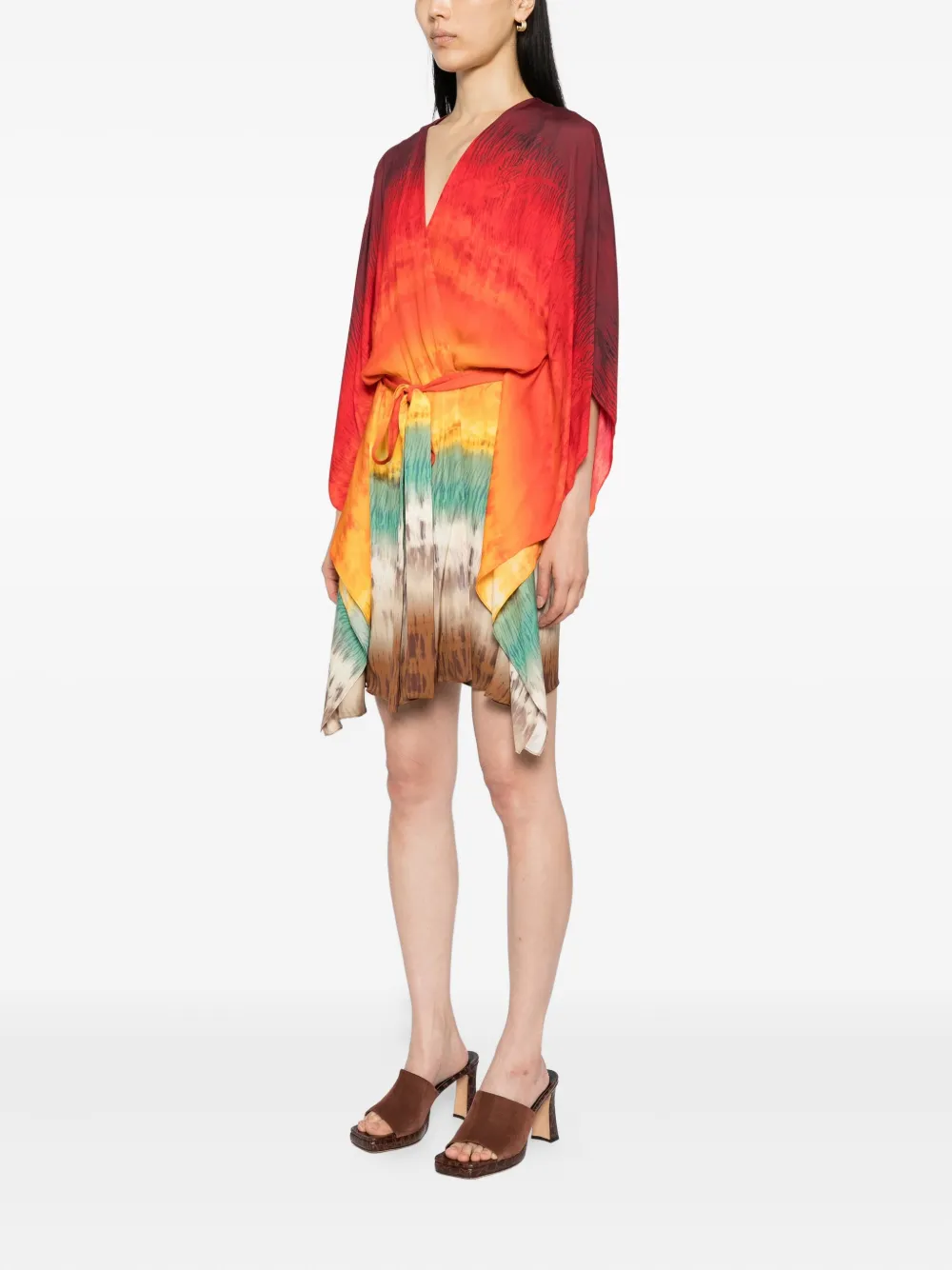 alice + olivia Marva mini-tuniek met ceintuur Rood