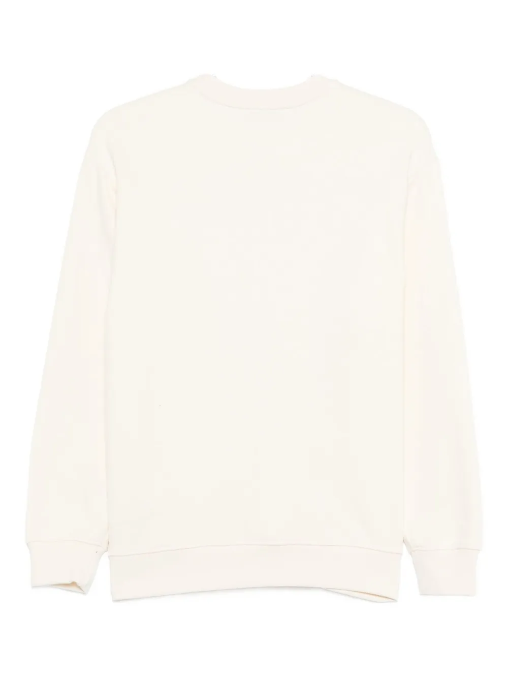 Msgm Logo-print Sweatshirt In Neutral