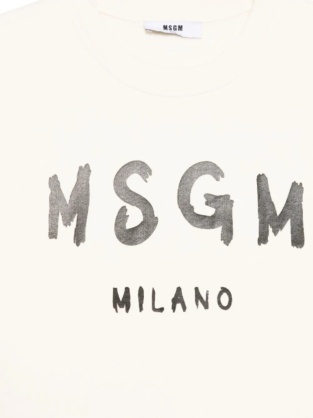 MSGM Kids Sweater met logoprint Beige