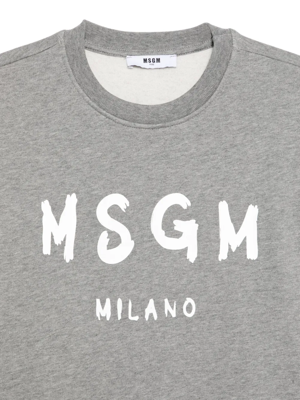 MSGM Kids Sweater met logoprint Grijs