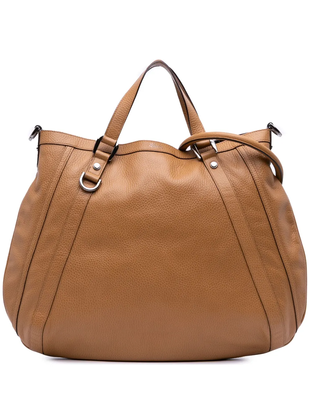 Gucci Pre-Owned 2016-2025 レザー アビーD リング サッチェルバッグ - ブラウン Gucci Pre-Owned 2016-2025 レザー アビーD リング サッチェルバッグ - ブラウン