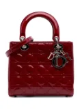Christian Dior Pre-Owned 2012 Medium Patent Cannage Lady Dior satchel - Red