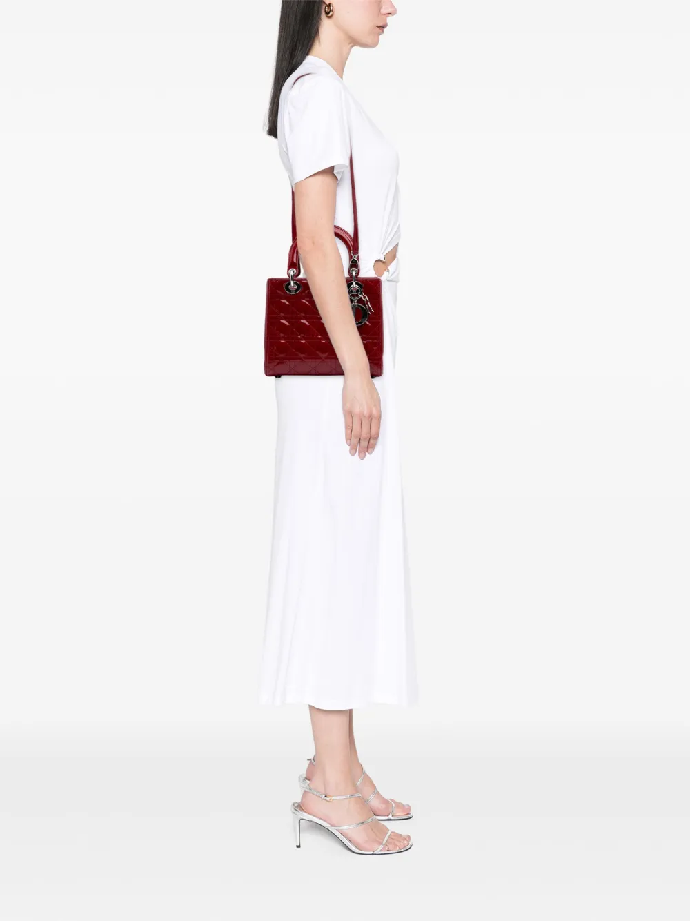 Christian Dior Pre-Owned 2012 Medium Patent Cannage Lady Dior satchel | Pre-Owned | Image 2