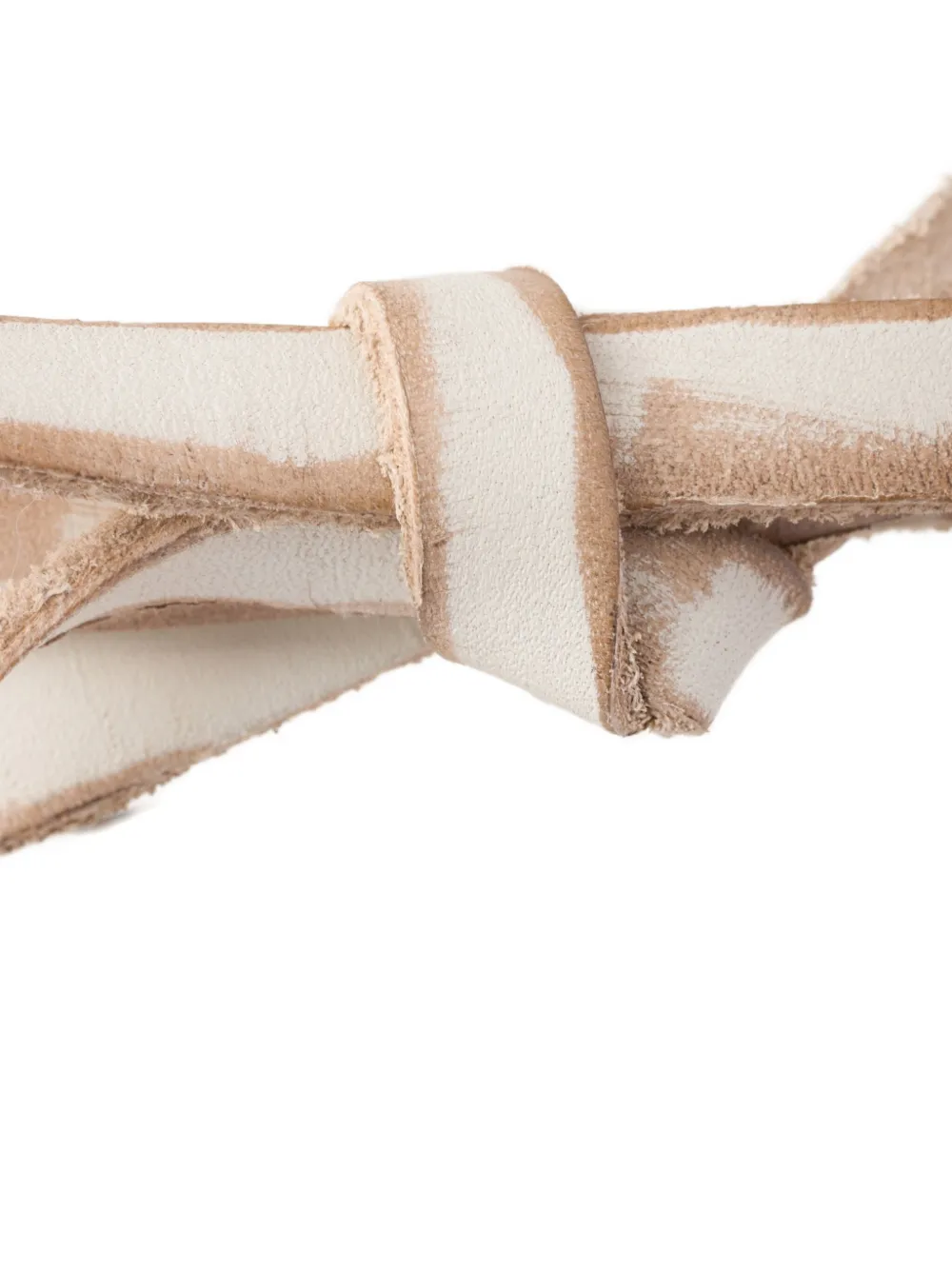 Prada bow leather sandals Neutrals