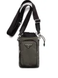 Prada drawstring-closure phone bag - Green
