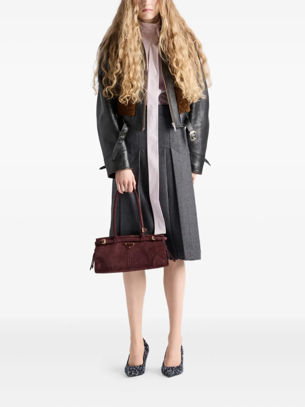Prada Geplooide rok - Grijs