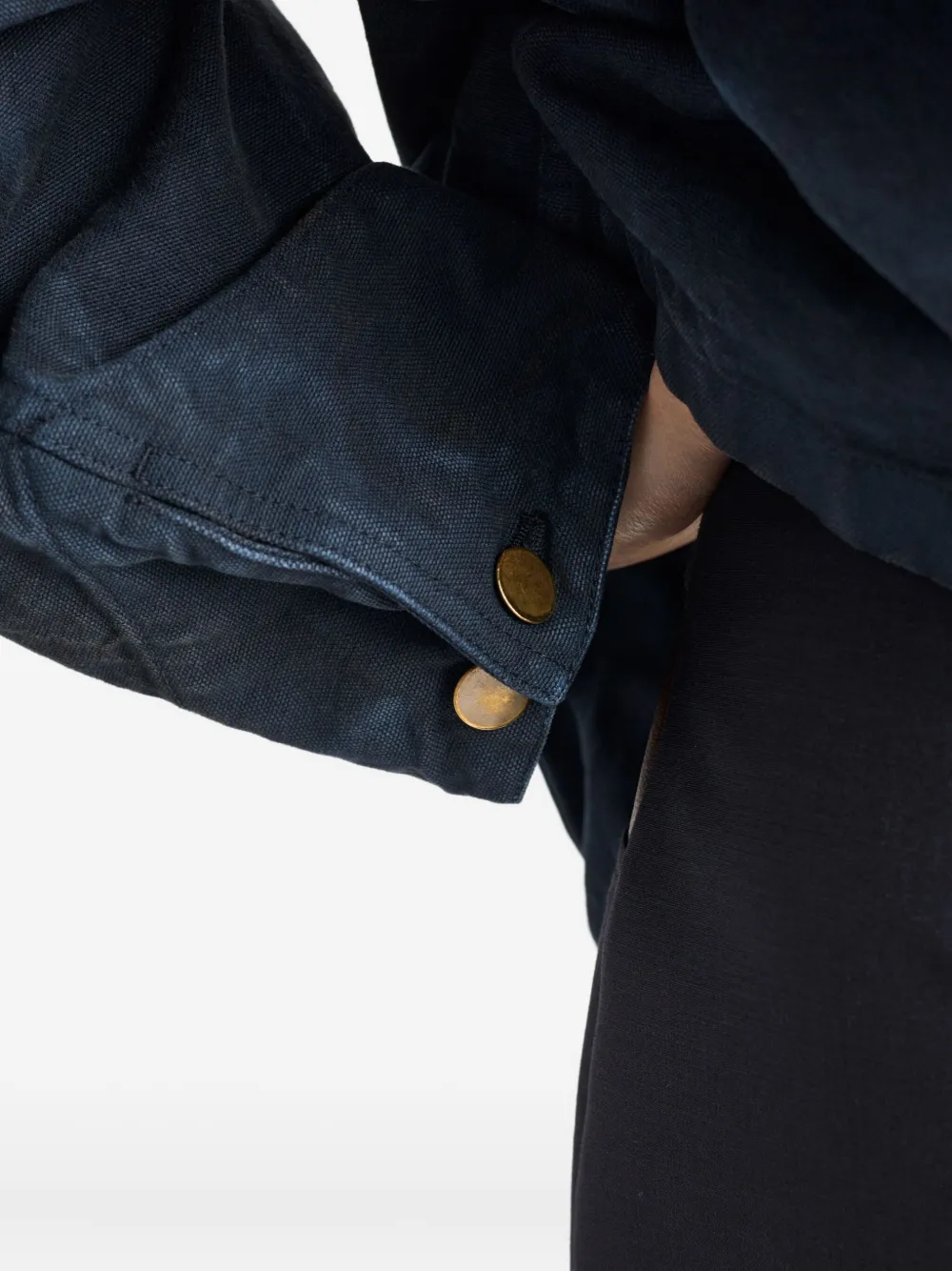Prada Jack met leren kraag en knopen Blauw