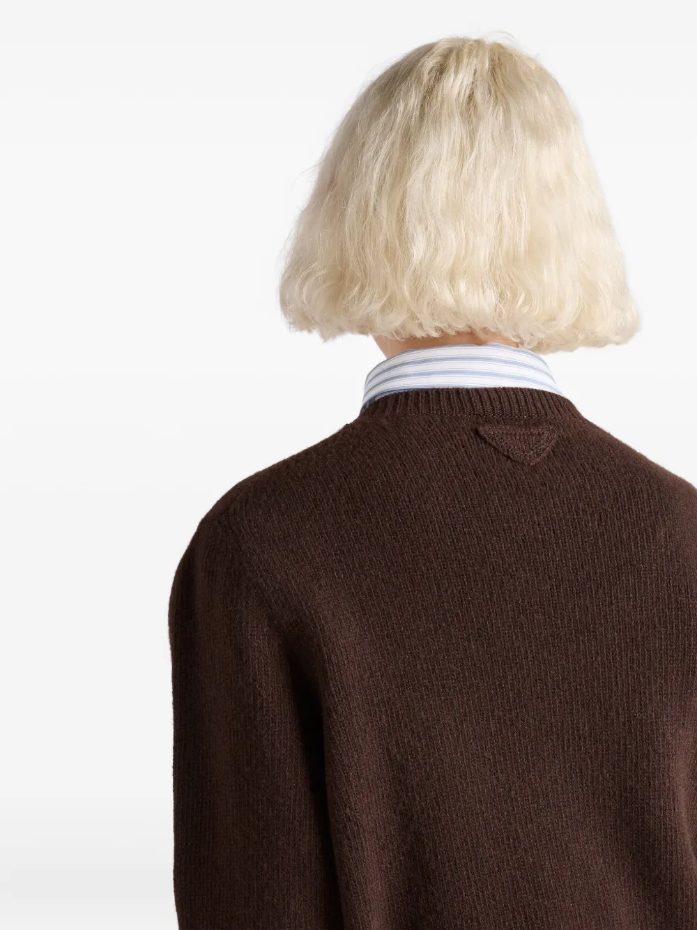 Prada Ribgebreide trui Bruin