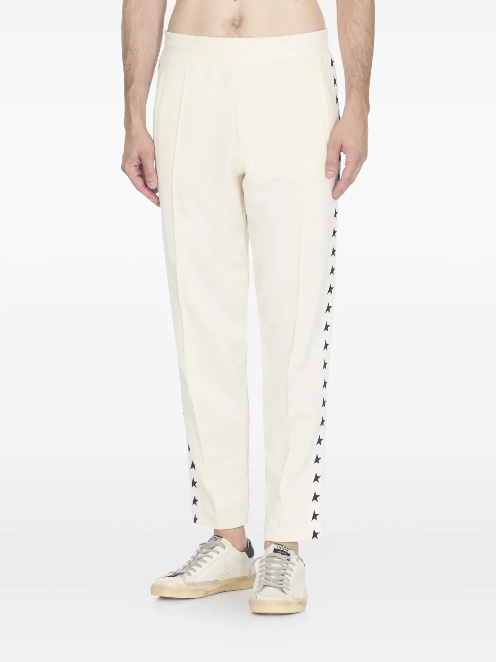 Golden Goose Broek verfraaid met ster Wit