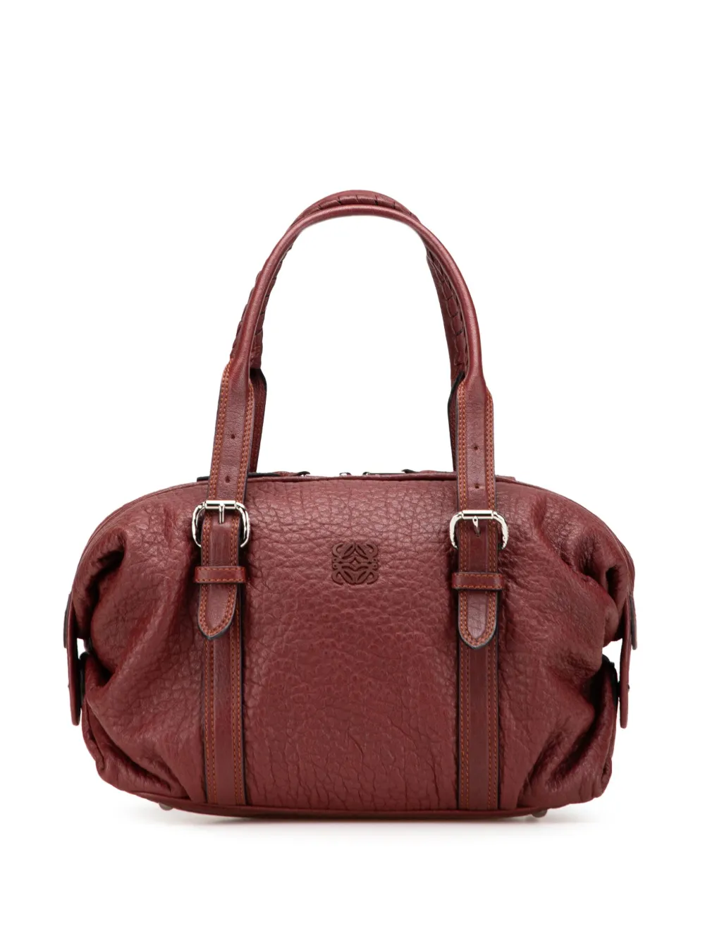 Loewe Pre-Owned 2013 アナグラム ボストンバッグ ミニ - レッド Loewe Pre-Owned 2013 アナグラム ボストンバッグ ミニ - レッド