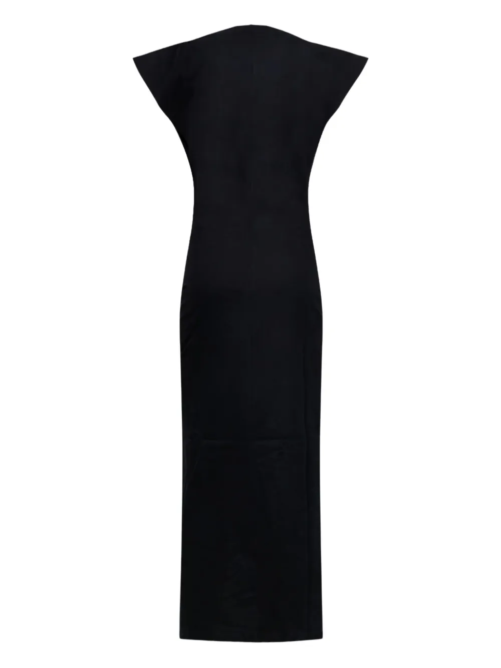 ISABEL MARANT draped-front slit dress Zwart