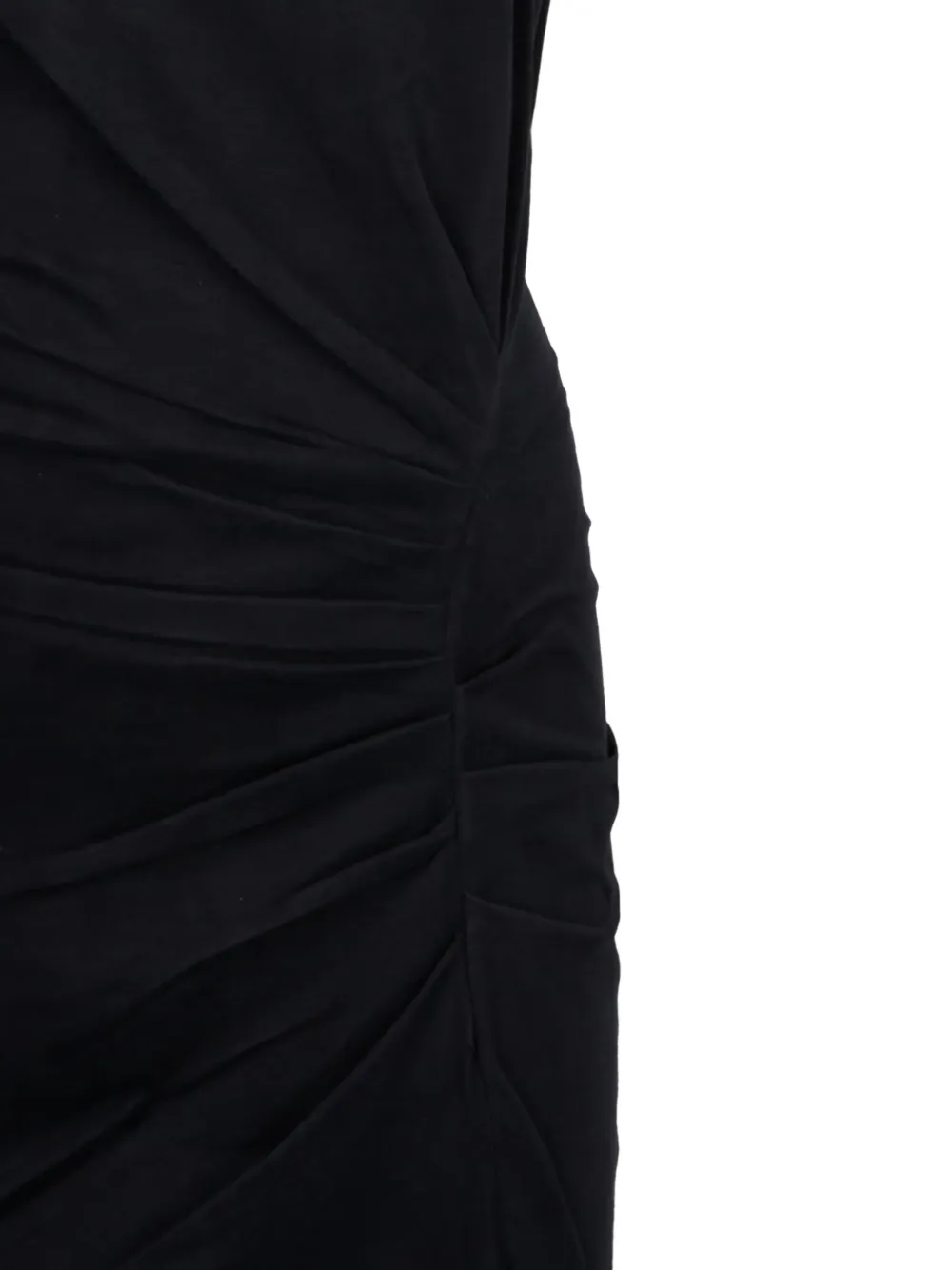 ISABEL MARANT draped-front slit dress Zwart