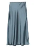 Luisa Cerano bias-cut satin midi skirt - Blue