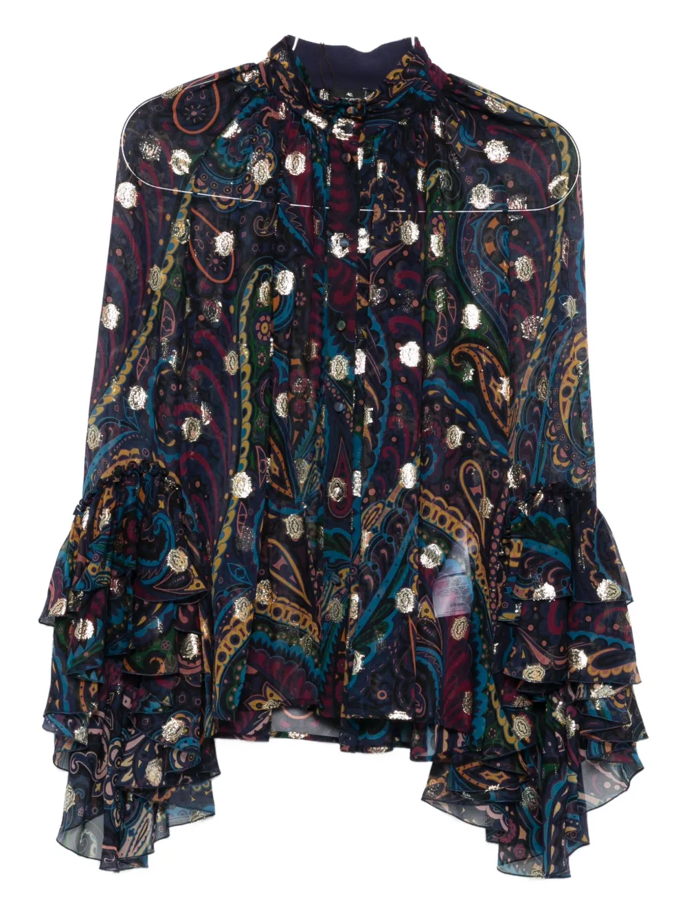 ETRO Top con stampa paisley - Blu