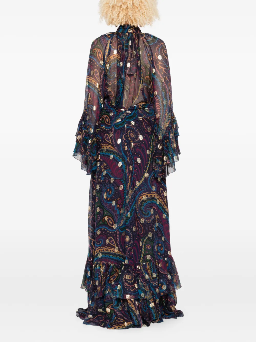 ETRO Rok met paisley-print Blauw
