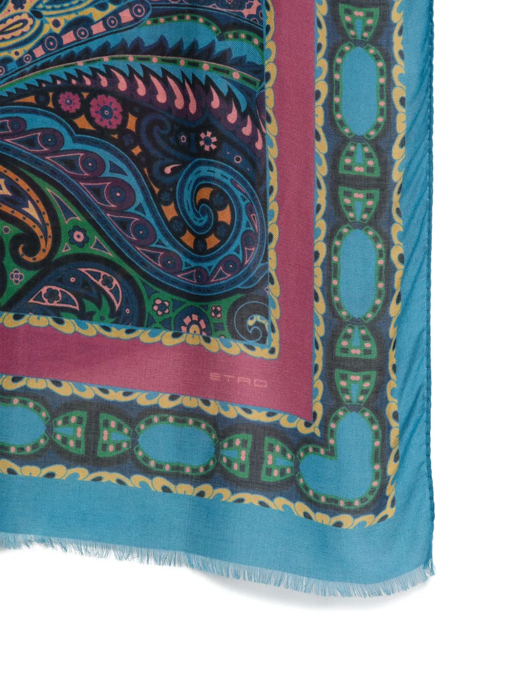 ETRO Sjaal met paisley-print - Blauw