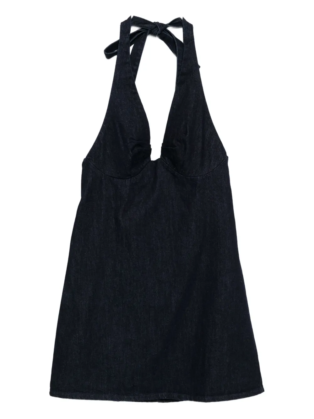 Free People Trevi Denim Mini Dress In Blue