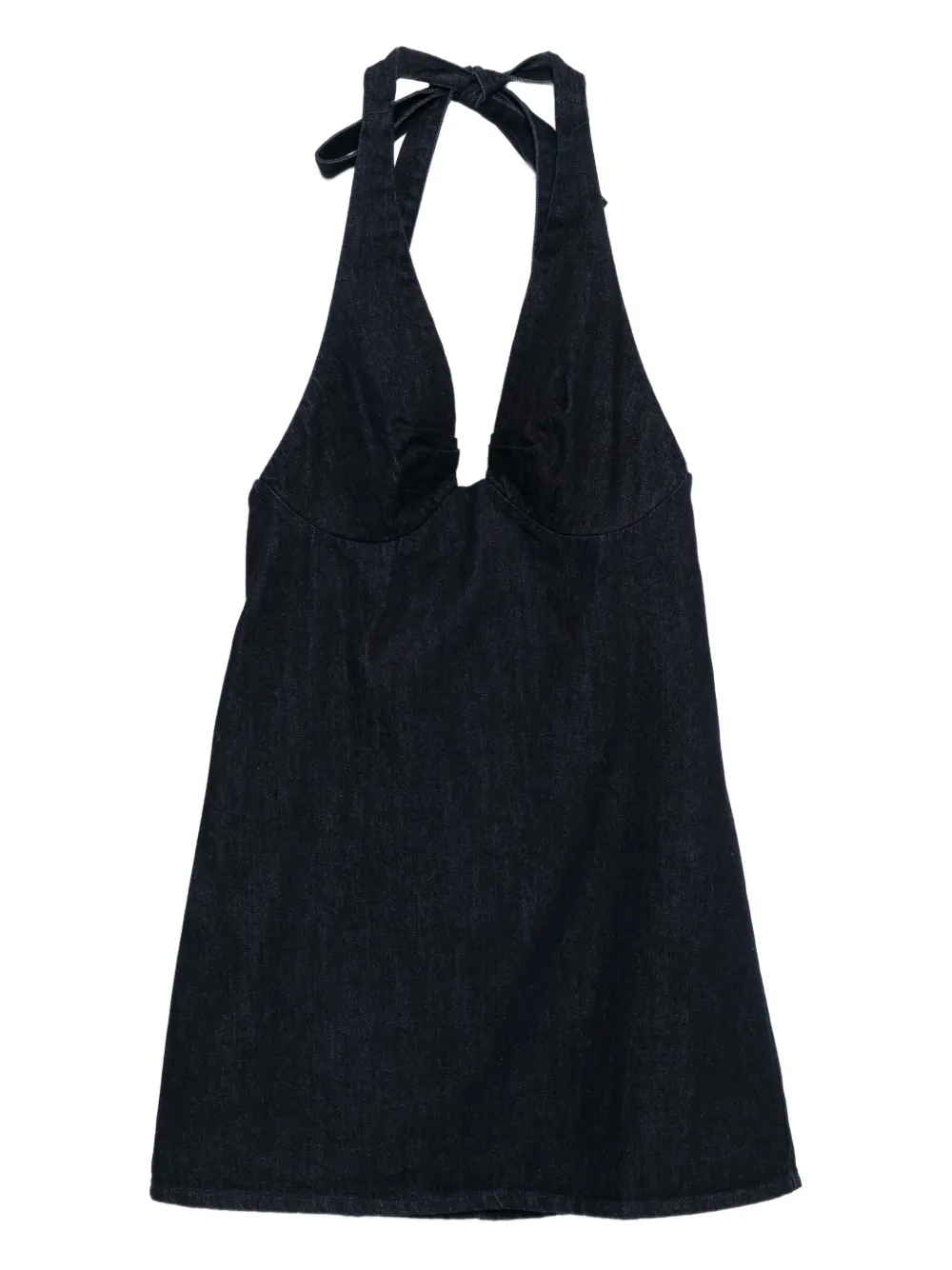 Free+People+robe+courte+Trevi+en+jean+-+Bleu