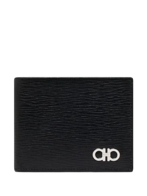 Ferragamo Gancini-logo leather wallet