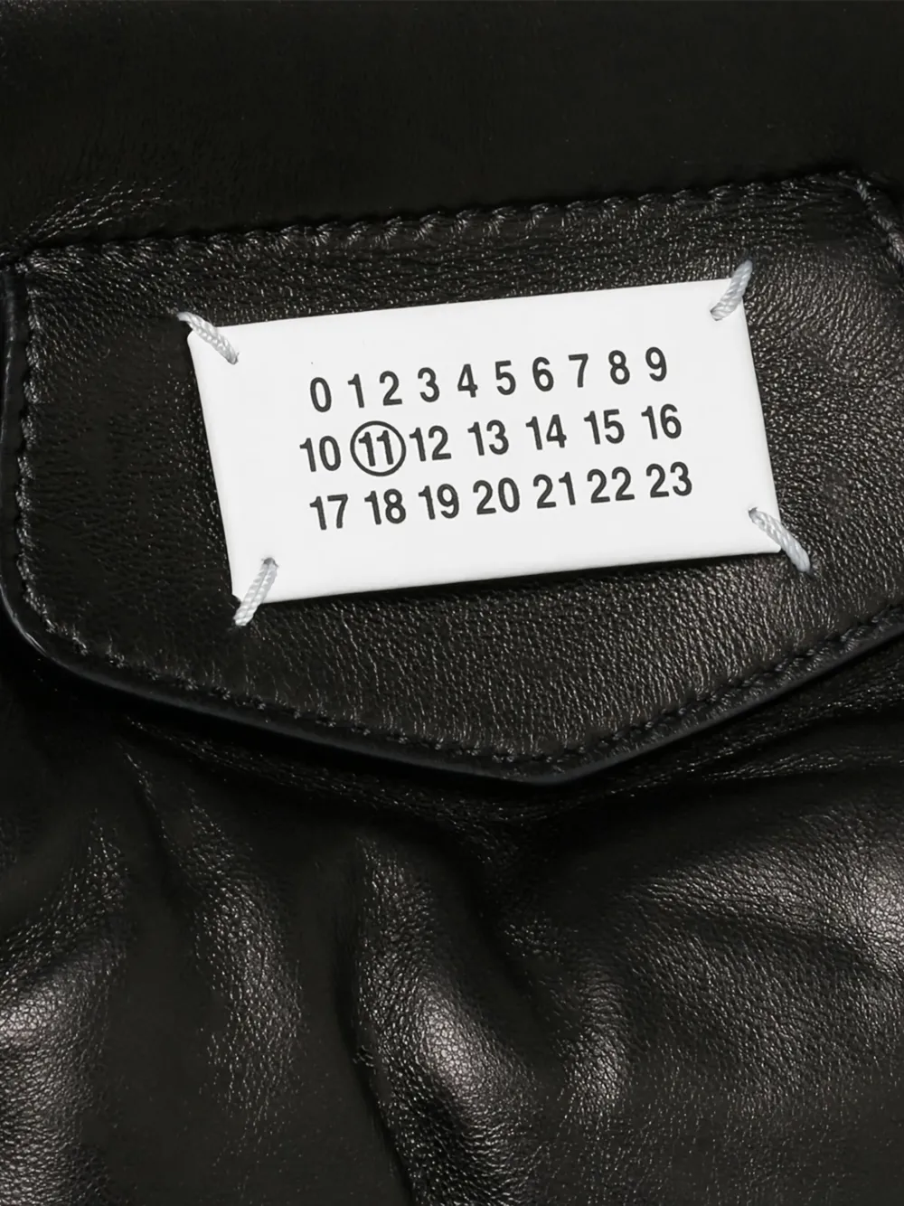 Maison Margiela Glam Slam leren shopper Zwart