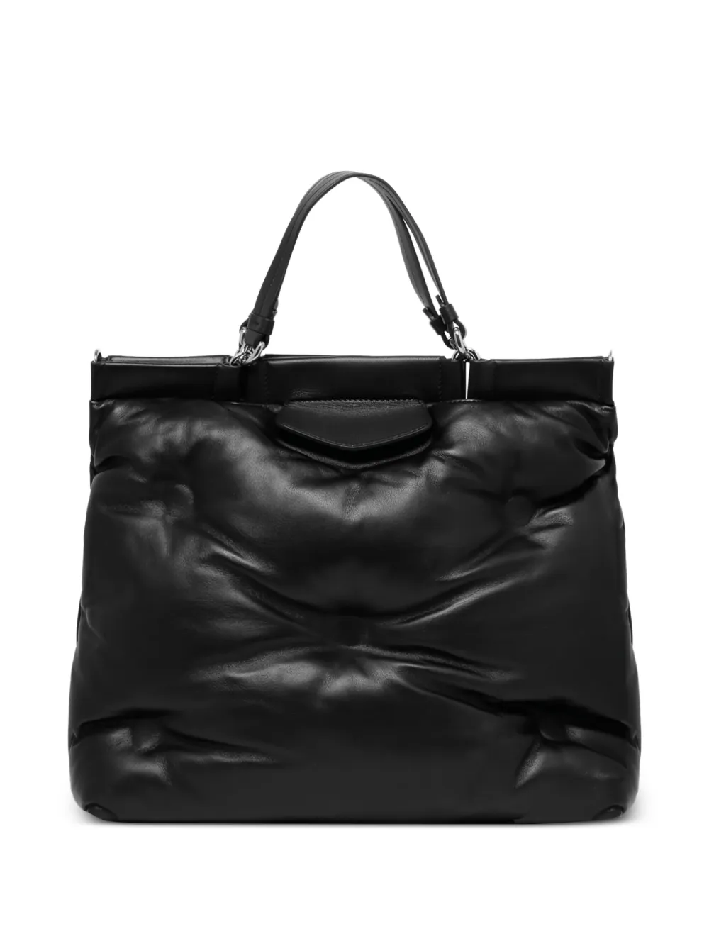 Maison Margiela Glam Slam leren shopper Zwart