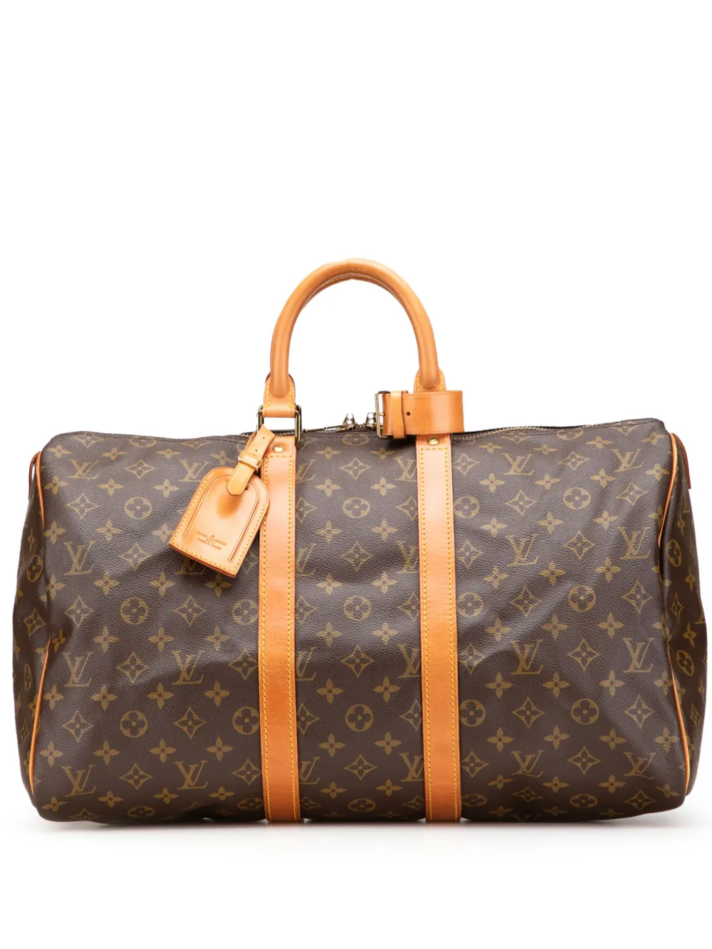 Louis Vuitton Pre-Owned 1987 Monogram Keepall 45 travel bag - ブラウン Louis Vuitton Pre-Owned 1987 Monogram Keepall 45 travel bag - ブラウン
