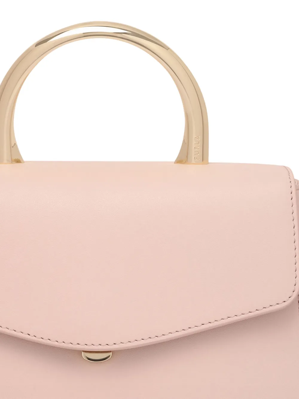 Furla Mini Meridiana Top-handle Flap Tote Bag In Pink