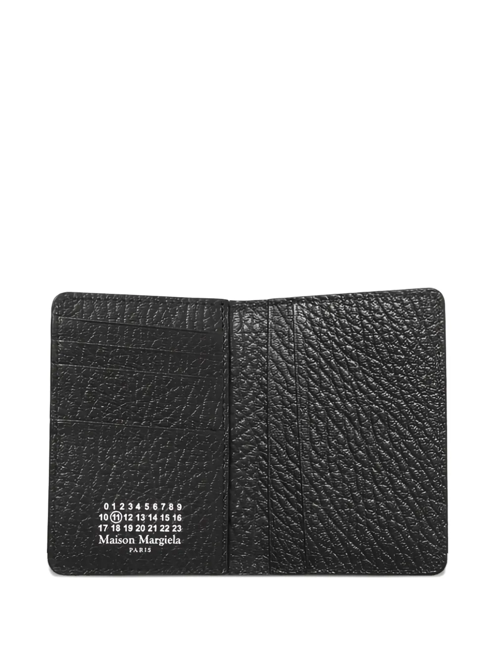 Maison Margiela four-stitch calfskin cardholder Zwart