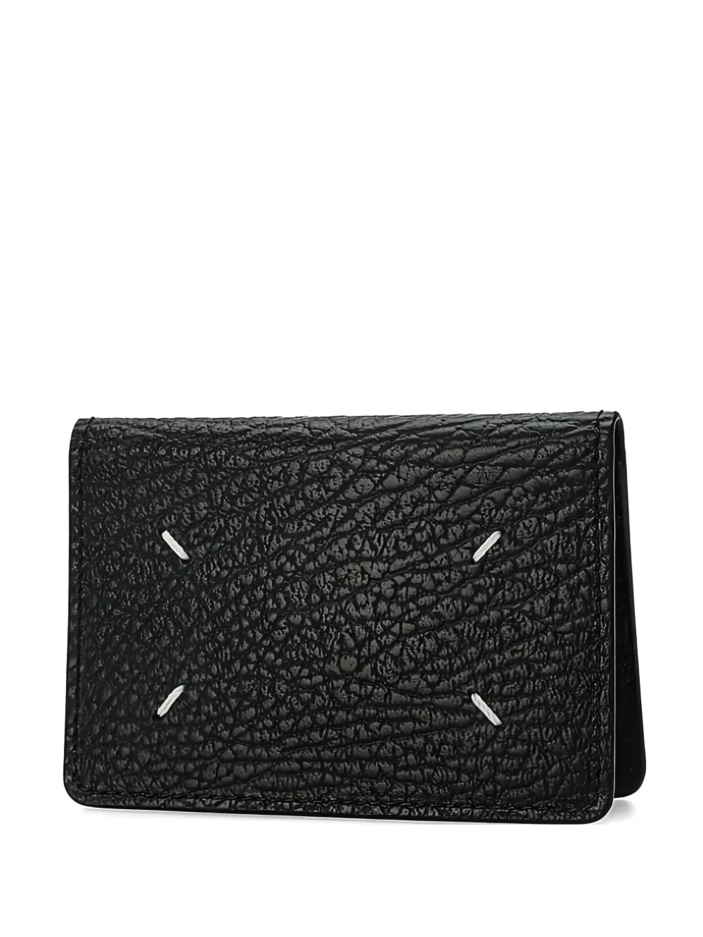 Maison Margiela four-stitch calfskin cardholder Zwart