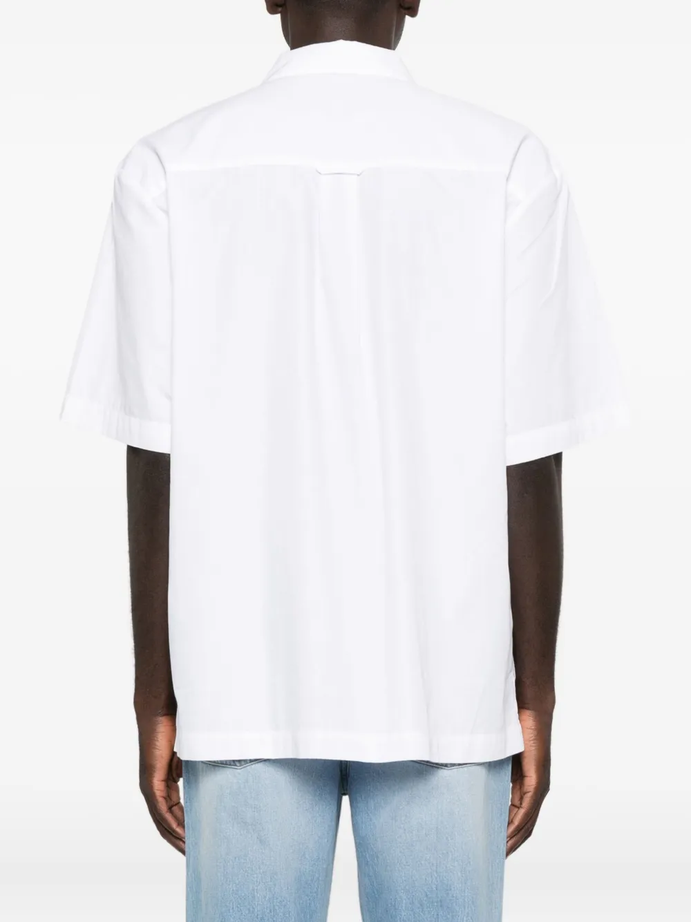 Carhartt Logo Cotton Polo Shirt In White