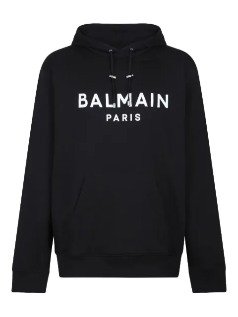 Balmain logo-print hoodie