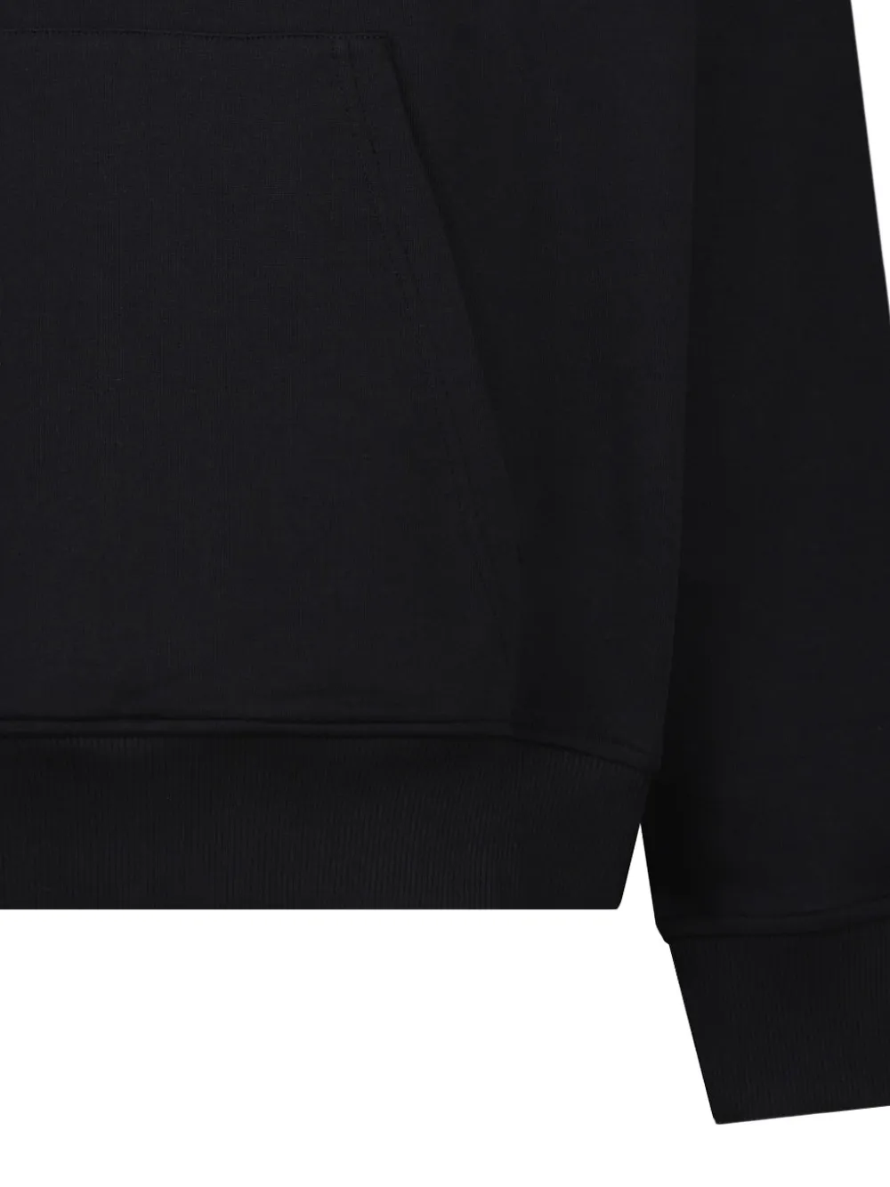 Balmain logo-print hoodie Zwart