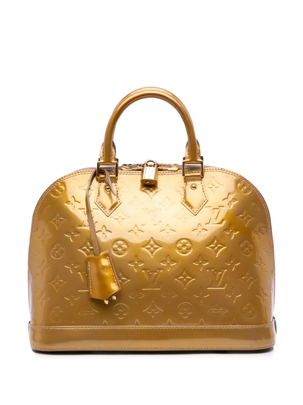 Louis Vuitton Pre-Owned 2012 Monogram Vernis Alma PM handbag - ゴールドトーン Louis Vuitton Pre-Owned 2012 Monogram Vernis Alma PM handbag - ゴールドトーン