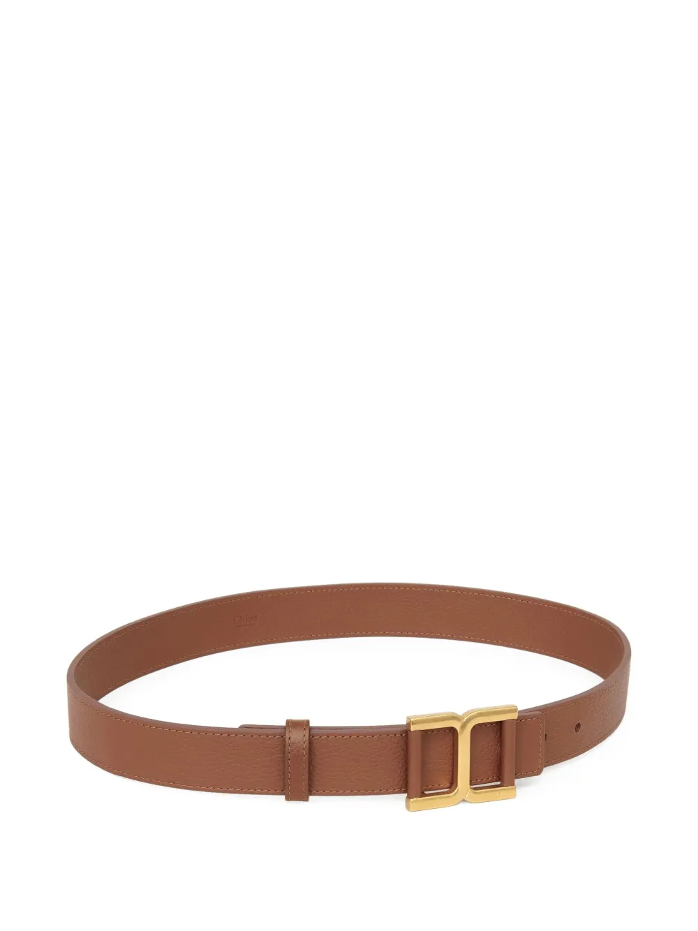 Chloé Marcie Leather Belt In Brown